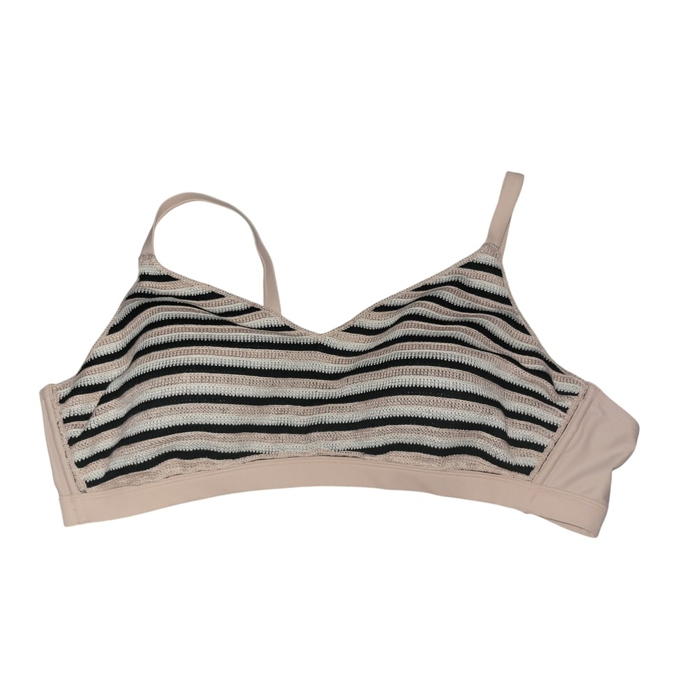 Wild Fable Womens Plus Size 3X Striped Bralette Bikini Swim Top NWT‎